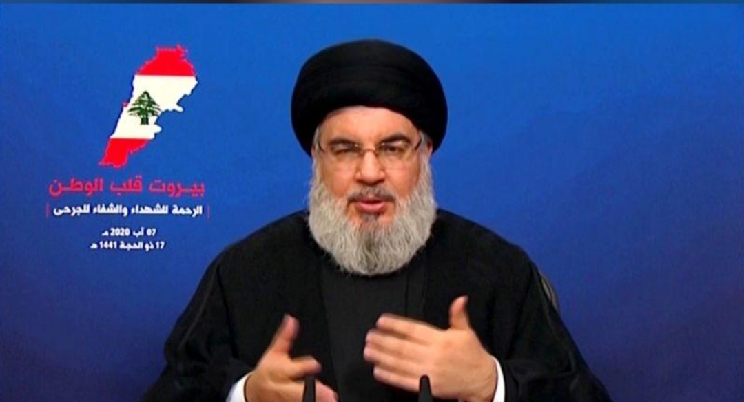 نصر الله يقول إن حزب الله سيرد إذا كان انفجار بيروت عملا تخريبيا