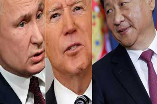 بايدن ومعضلة روسيا والصين تعويض الضعف بخطاب القوة